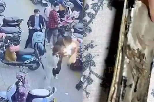 phone catches fire