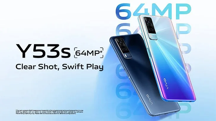 Vivo Y53s with 64MP Rear Camera is available in Pakistan.