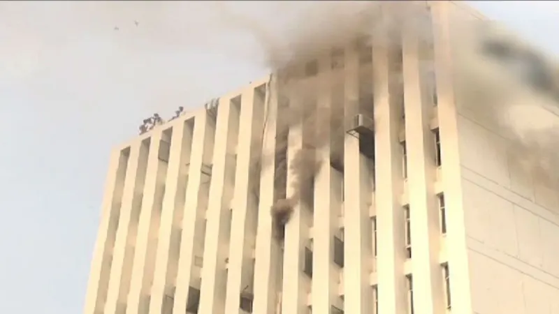 Fire erupts at Faisalabad bank