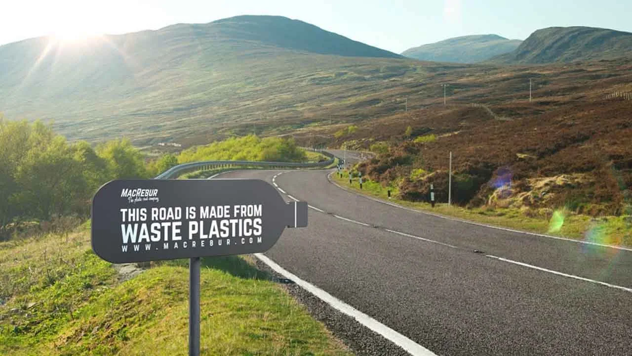 plastic road