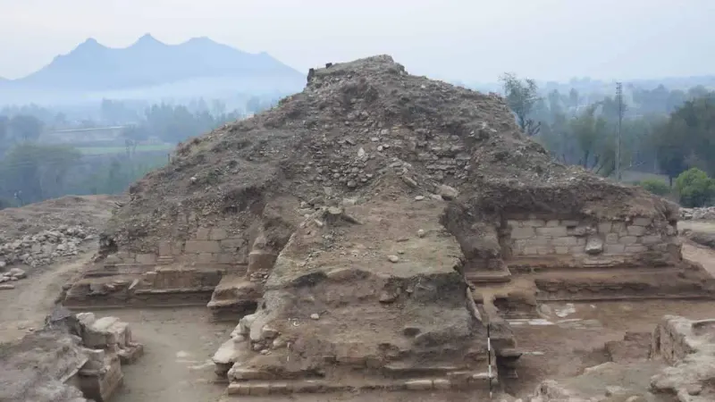 1800-year-old Buddhist Stupa discovered in Swabi, Khyber-Pakhtunkhwa.