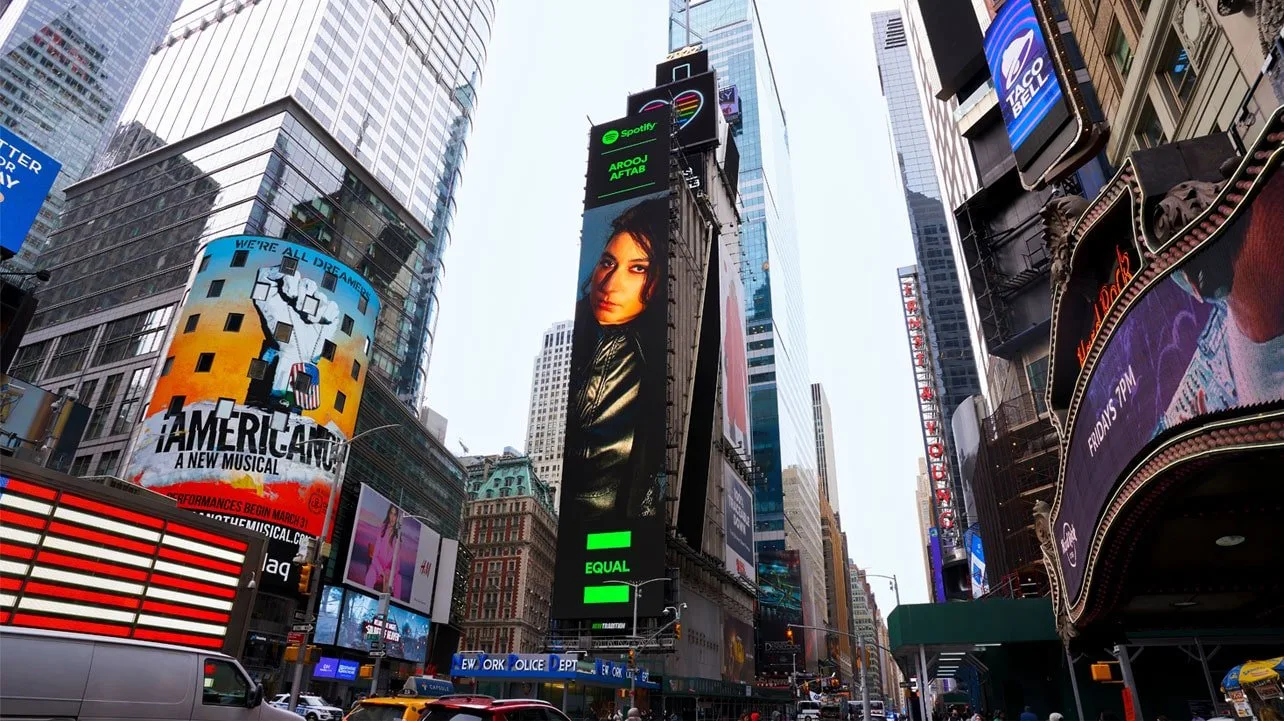 Arooj Aftab - NYC Billboard