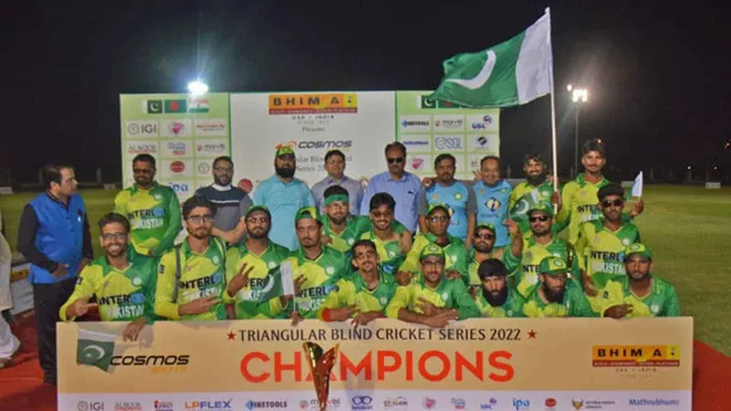 Pakistan win Triangular Blind Cricket T20 Tournament beating India by 58 runs in Sharjah