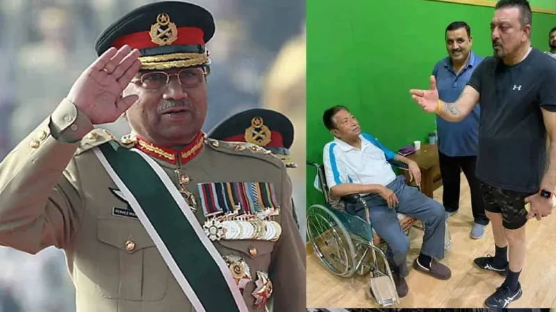 Pakistan’s Ex-President General Pervez Musharraf met Bollywood icon Sanjay Dutt