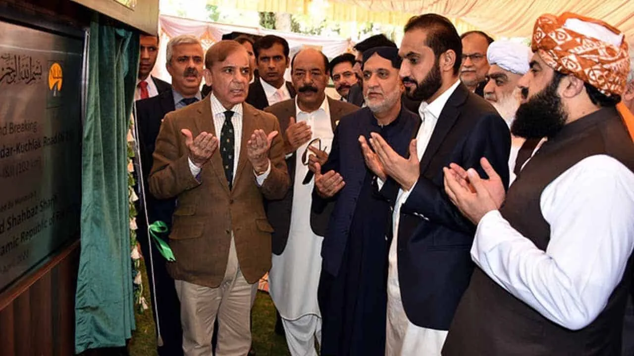 PM Sharif inaugurates Kuchlar-Khuzdar highway construction project in Balochistan