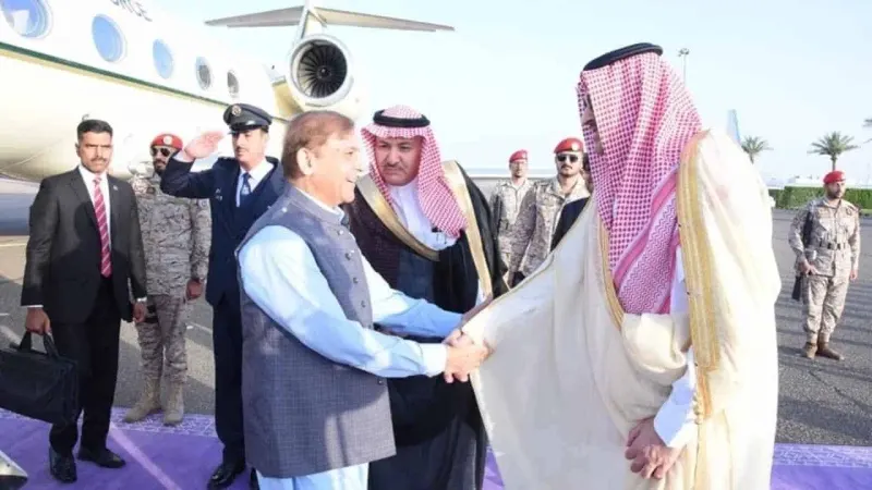 PM Shehbaz arrives in Saudi Arabia for 3-day visit