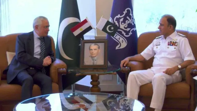 Naval Chief, Egyptian Ambassador discuss matters of maritime cooperation