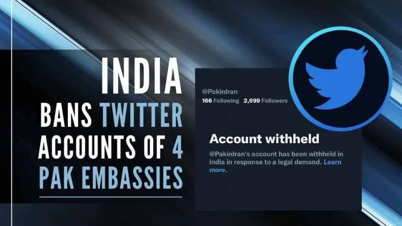 India blocks Twitter accounts of Pakistani Embassies