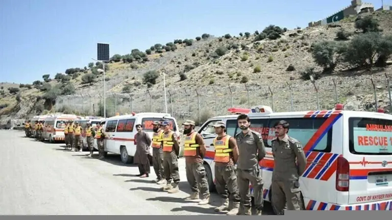 Rescue 1122 sends three ambulances to Afghanistan