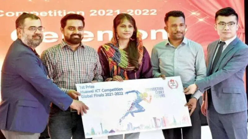 Pakistan students get laurels in International Huawei Competition