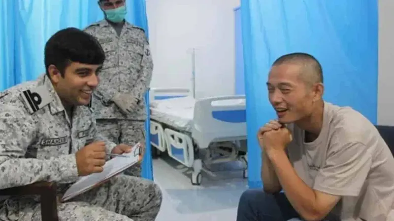 Chinese national safely rescued from Arabian Sea near Karachi