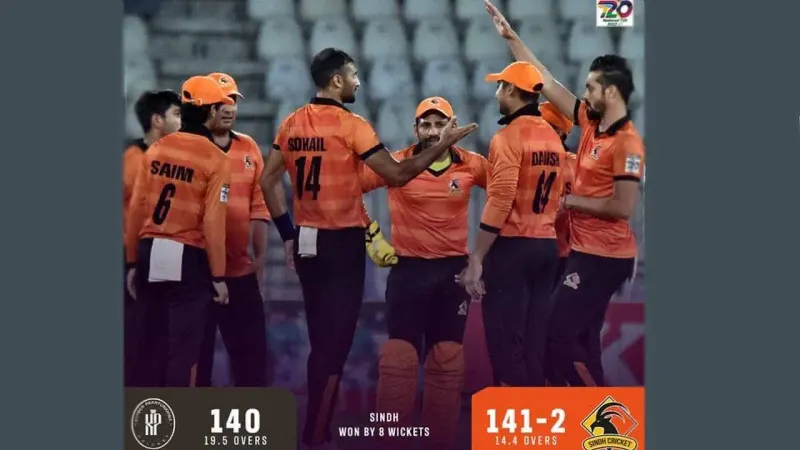 Sindh crowned champions of National T20 Cup after beating KP