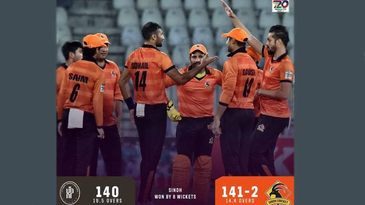 Sindh crowned champions of National T20 Cup after beating KP