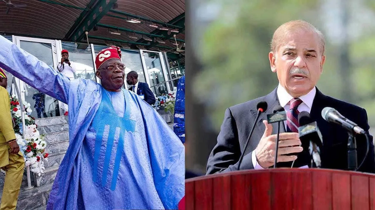 PM Shehbaz Sharif felicitates Bola Tinubu on victory in Nigeria's presidential election