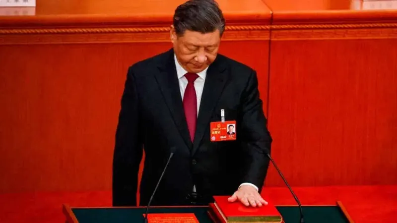 China’s Xi handed historic third term as president
