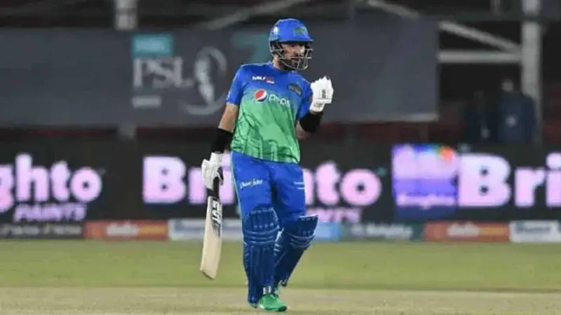 PSL 8: Multan Sultans' Khushdil Shah fined for violating code of conduct