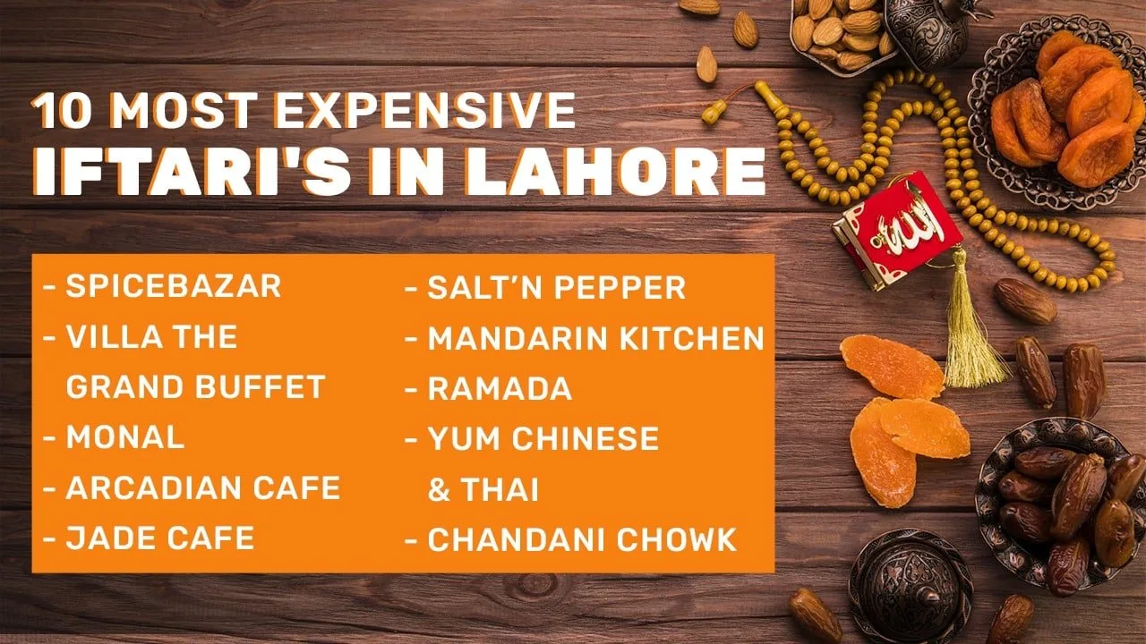 10 Most Expansive Iftari's in Lahore