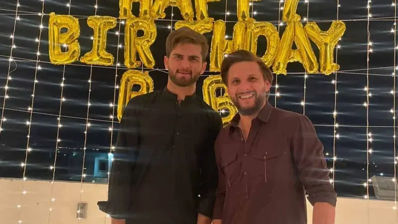 Shaheen celebrates 23rd birthday with Shahid Afridi
