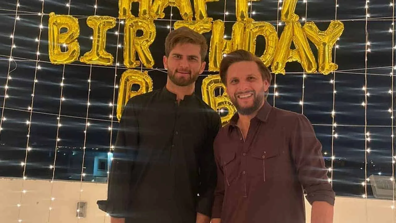 Shaheen celebrates 23rd birthday with Shahid Afridi