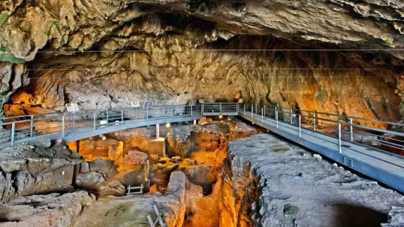 Theopetra Cave in Greece Reveals 130,000-Year-Old Human Construction