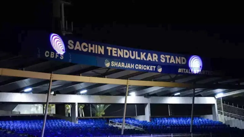 Sharjah Stadium renames stand after Sachin Tendulkar