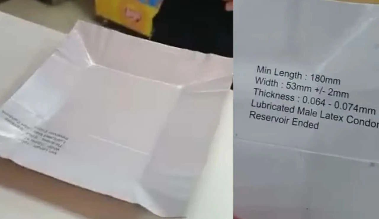 Food Shop at Karachi Airport Sealed for Serving Food in Plates Made with Condom Packaging