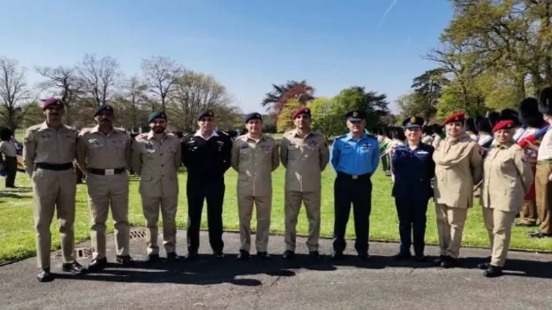 Pakistan Armed Forces contingent arrives in the UK for the coronation parade of King Charles