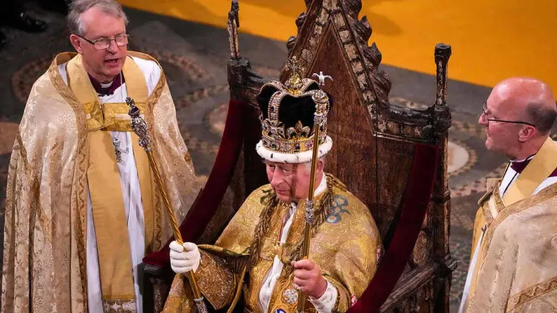 King Charles III crowned at London's Westminster Abbey