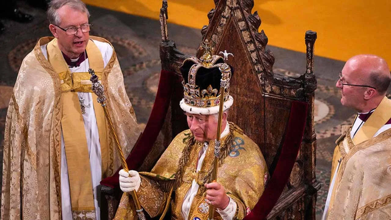 King Charles III crowned at London's Westminster Abbey