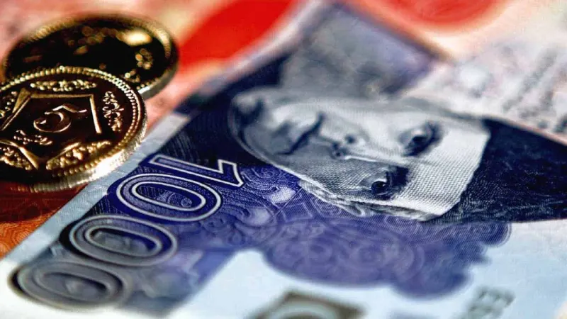 Rupee largely unchanged in inter-bank falls to 308-310 in open market