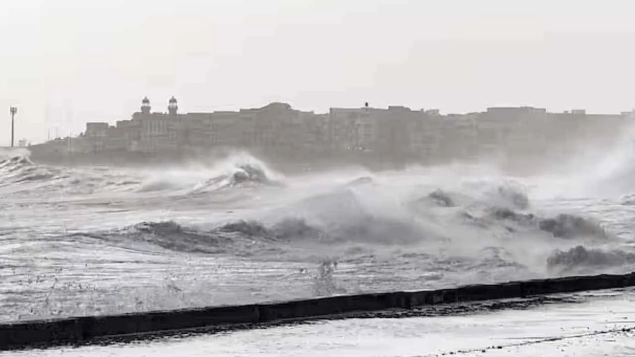 Cyclone Biparjoy near Keti Bandar, 230km south of Karachi