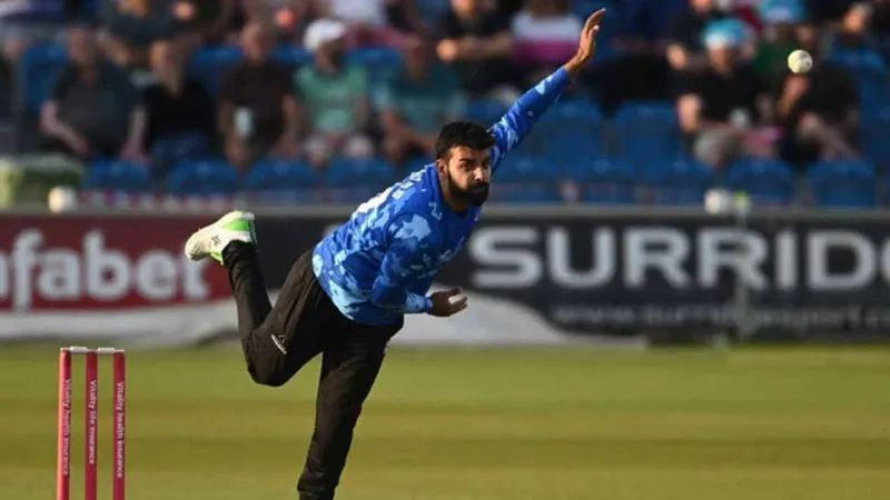 Shadab Khan claims four-for on Sussex return
