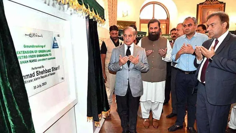 PM Shehbaz inaugurates Metro Bus extension project from Shahdara to Kala Shah Kaku