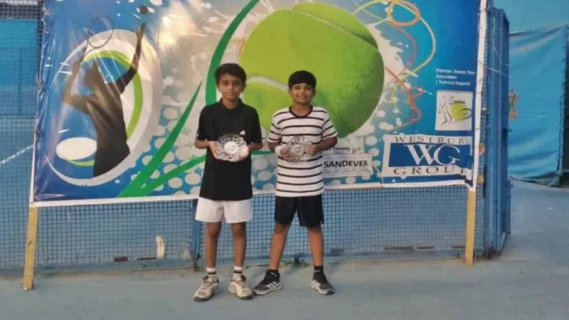 Ibraheem Gill, Rashid Bachani lift National Tennis U12 doubles title