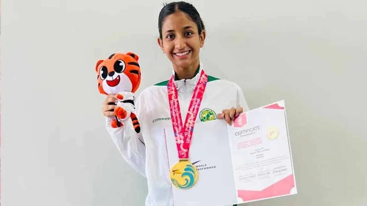 Pakistan’s Asifa Ali wins gold medal in World Taekwondo Octagon Diamond Games