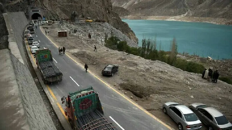 First convoy of cargo trucks on its way from China to Pakistan