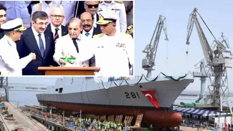 Pakistan PM, Turkish Vice President jointly inaugurate new warship PNS Tariq