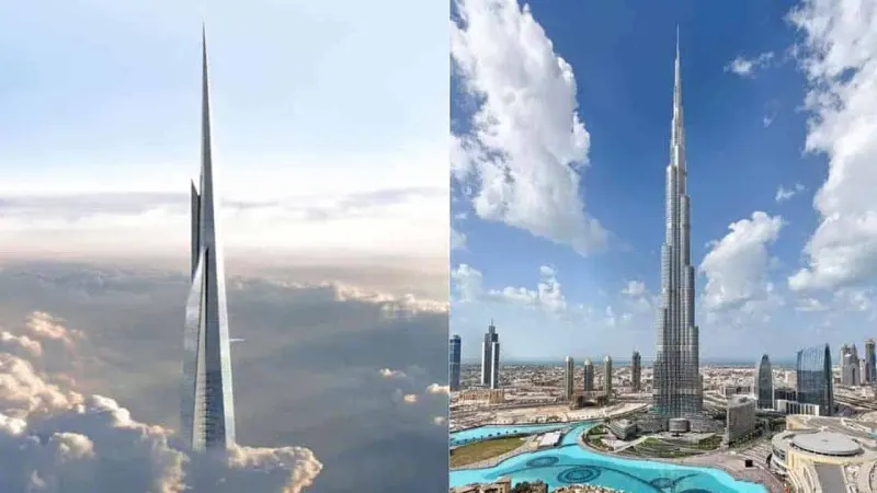 Saudi Arabia's Upcoming 1-Kilometer-Tall Jeddah Tower Set to Surpass Dubai's Burj Khalifa