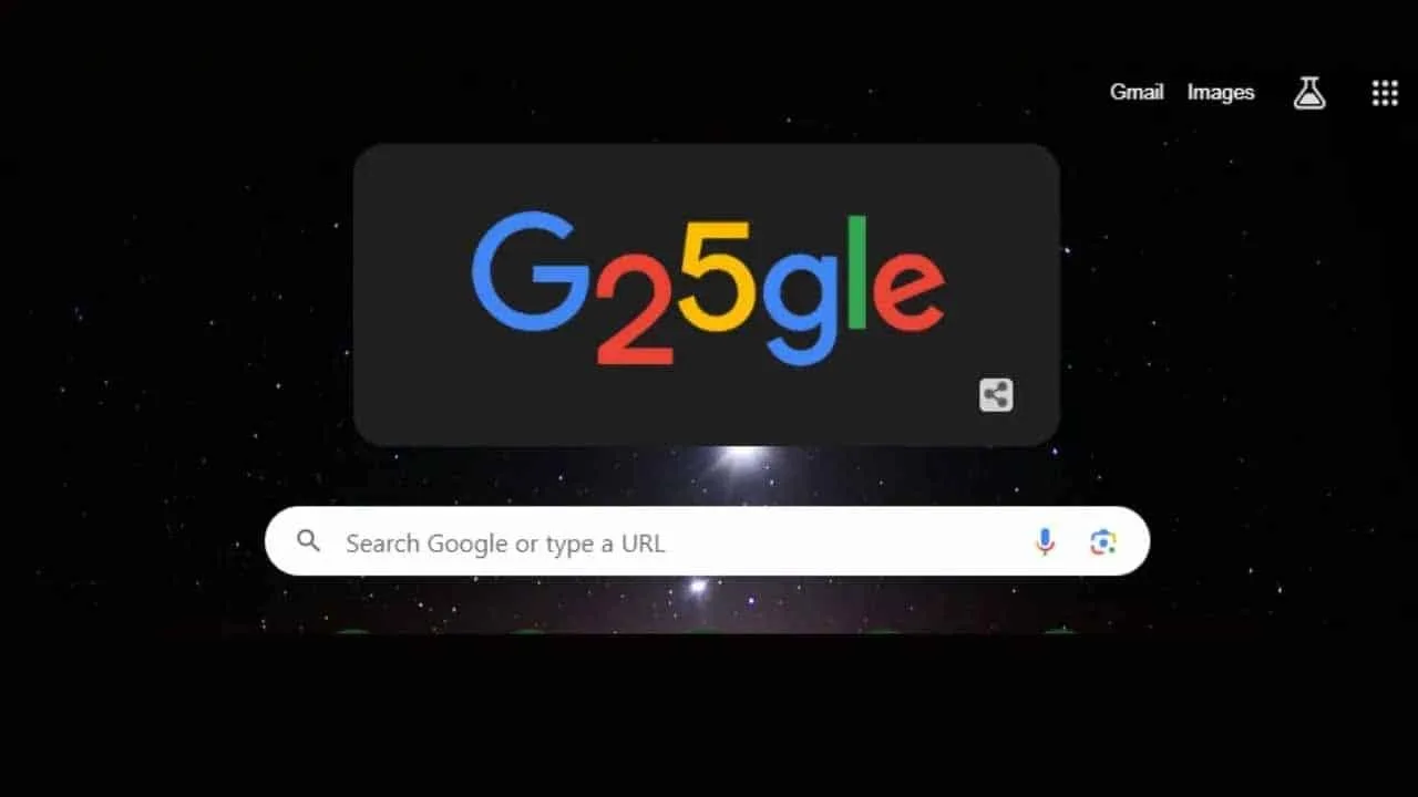 Happy birthday, dear Google: Tech giant celebrates silver jubilee with special 'G25gle' doodle