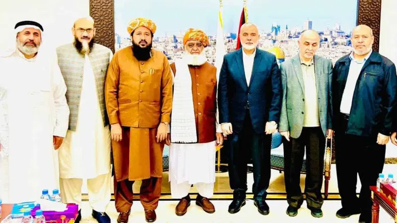Fazlur Rehman holds farewell meeting with Hamas leaders