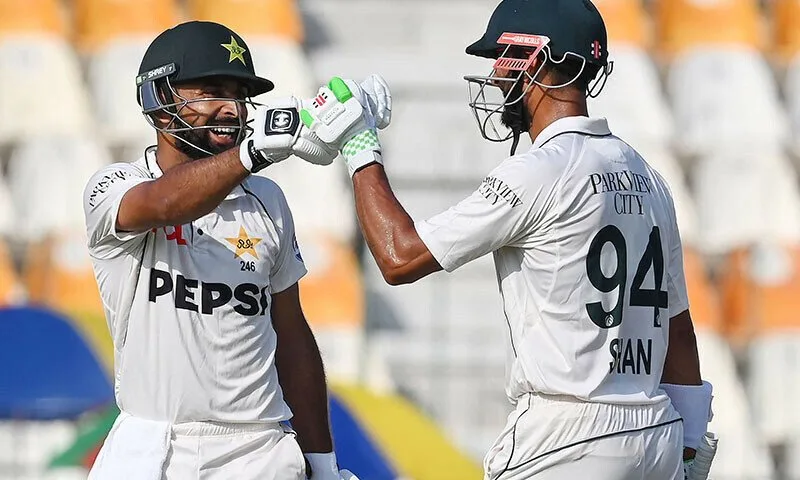 shan masood pak vs sa test