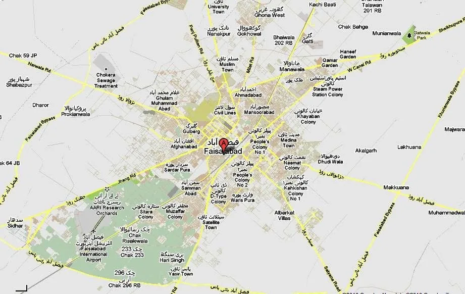 Faisalabad postal codes 2025