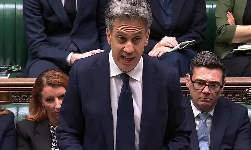 UK's Miliband announces sanctions on goods from West Bank over 'ethnic cleansing' by Israeli settlers