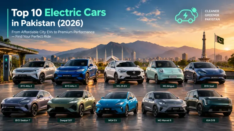 Top 10 Electric Cars in Pakistan (2026 Prices)