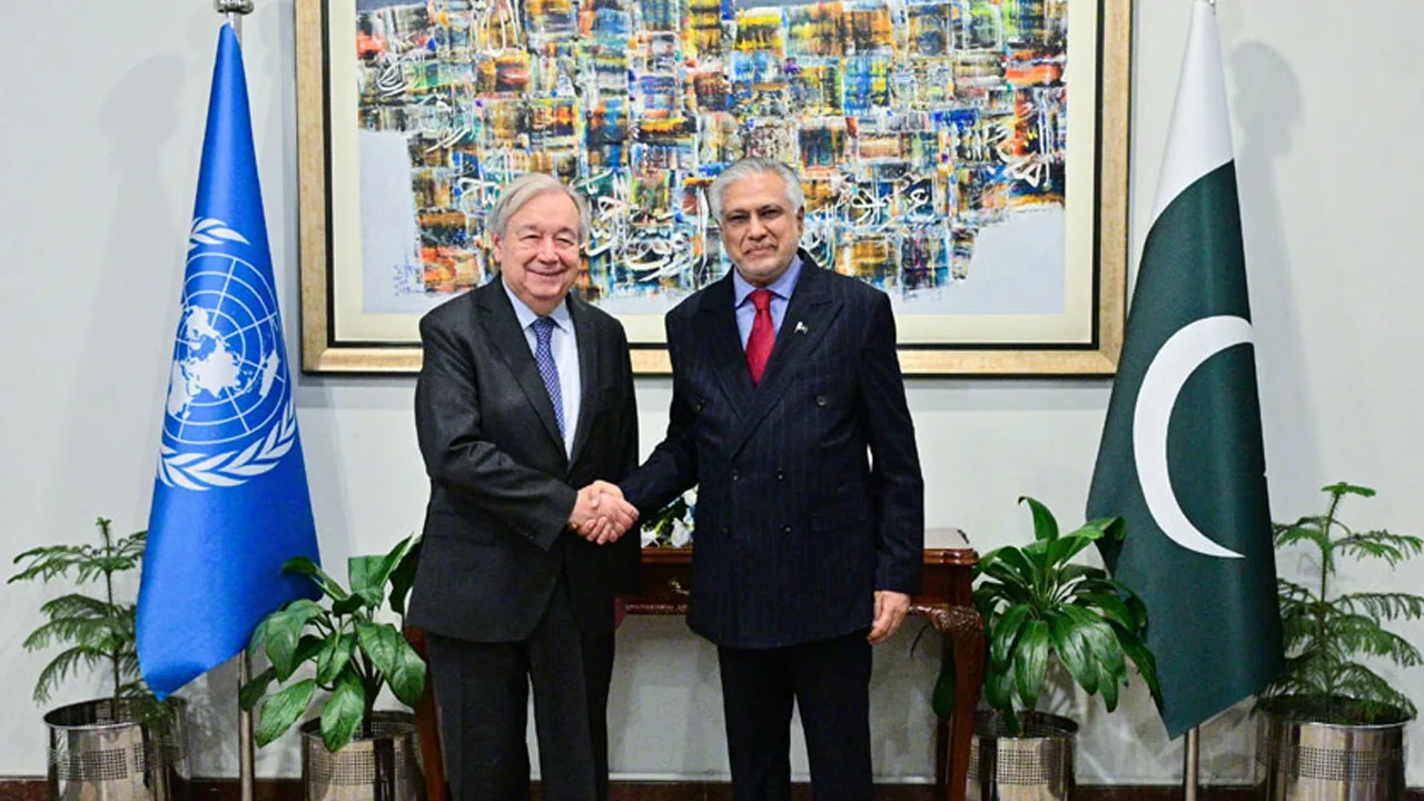 UN Secretary-General Antonio Guterres Arrives at Foreign Office in Islamabad