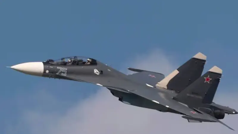 Russian Su-30 Jet Crashes in Training Flight, Crew Safe
