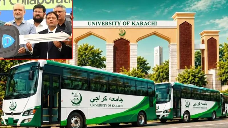 JI-Led Towns Donate Eight Buses to Karachi University