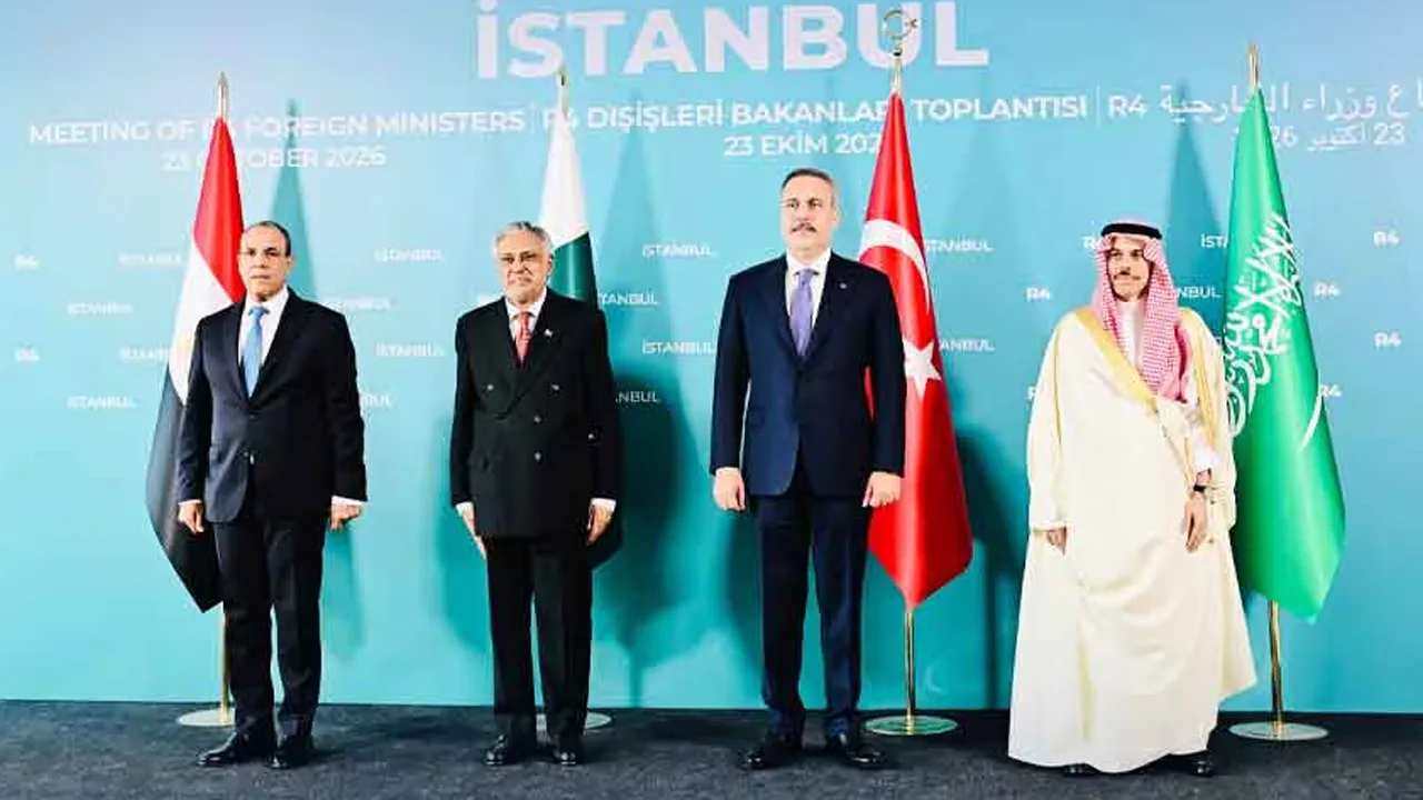 R4, E3 Foreign Ministers Meet in Istanbul; Dar Attends