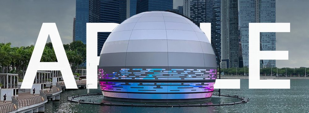 Floating Apple Store in Singapore