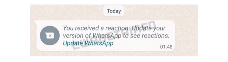 WhatsApp Message Reactions